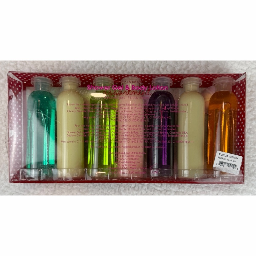 (NIB) SIMPLE PLEASURES • Holiday Shower Gel & Body Lotion Assortment Gift Set - Picture 3 of 11